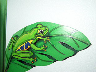 frog mural