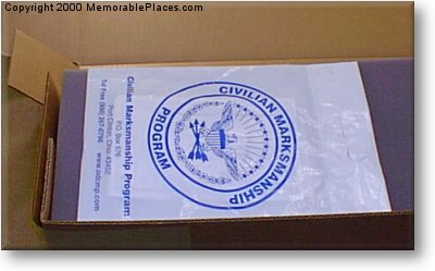 Documents come packed in an official cmp bag with the M1 Garand